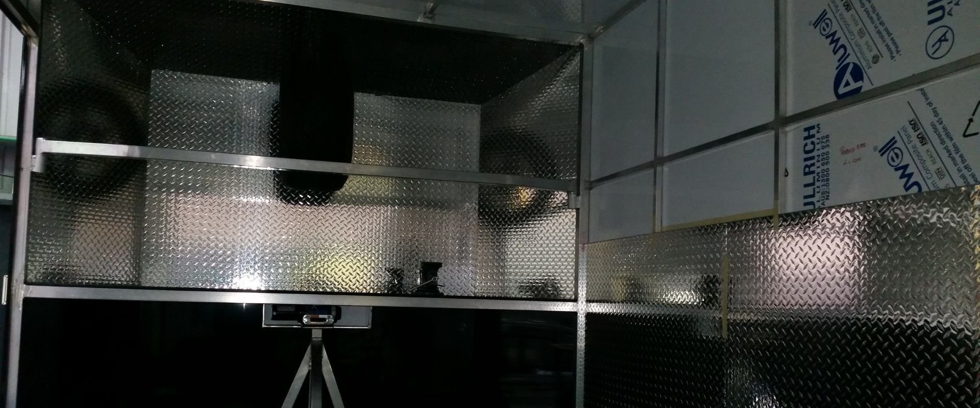 GFAB Trailers - Alloy Box Trailer - ACM, built in work bench, tyre rack